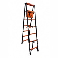 Échelle télescopique à chevrons en acier au carbone à double verrouillage, capacité 150 kg, pour usage intérieur et construction, fournie directement par l'usine