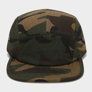 Casquette Snapback Camouflage Hip Hop Style Américain et Européen, Rétro Littéraire, 5 Panneaux, Visière Plate - Product Image 2