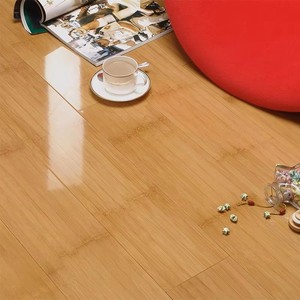 Plancher en <span class=keywords><strong>bambou</strong></span> carbonisé tissé à lattes étroites |   Installation flottante/à coller au sol |   Chambre à coucher et salon - Product Image 6