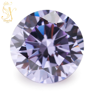 Bán buôn 3mm 12mm 5A + chất lượng màu hoa oải hương vòng Zircon Kim Cương Tổng hợp đá quý lỏng CZ Đá vòng cắt Cubic Zirconia - Product Image 1