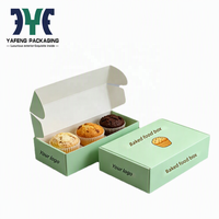 Boîte à muffins personnalisée avec logo pour boulangerie, avec couvercle, vente en gros, emballage alimentaire écologique pour gâteaux et cadeaux de boulangerie