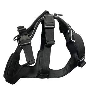 قابل للتعديل فاخر نايلون الكلب تسخير تنفس تسخير عاكس السلامة الحشو التدريب الرائدة المغناطيس مقبض الكلب - Product Image 1