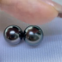 Perles d'eau salée de Tahiti de 8-9mm perles rondes en vrac pour la fabrication de bijoux, bagues de mode et accessoires de luxe prix de gros en vrac