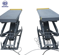 Elevador de Tijera Doble para Coches Empotrable en Suelo, 4000 kg, Elevación Alta, Eléctrico Hidráulico, BOJINSI BJS2302, Extensible 2030 mm
