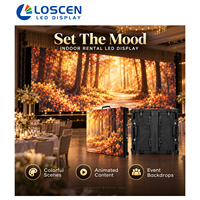 Écran LED couleur pleine 8K LOSCEN P3.91 pour location en intérieur, panneau modulaire à verrouillage rapide 500x500mm pour cabine DJ et boîte de nuit