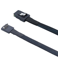 Câble d'interconnexion serveur PCIe OCuLink SFF-8611 4i vers SFF-8087, 0,5 m, coudé à 90 degrés