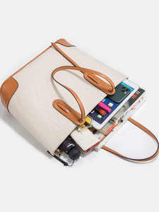 กระเป๋าโท้ทสุดเก๋ กระเป๋าสะพายไหล่สุดฮิต กระเป๋าครอสบอดี้ ชุดเซ็ตสี่ใบความจุเยอะสำหรับแม่และลูกสาว - Product Image 5