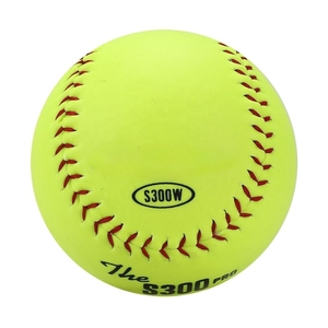 Pelotas de Softbol Weston S300 de 12 Pulgadas en Cuero Sintético Amarillo con Centro de Corcho y Goma para Práctica - Product Image 4