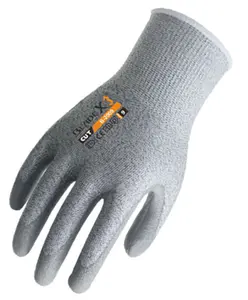 Wholesale High Quality Construction Anti-cuttinng Knitted Safety PU Material Working Gloves For Electronic instrument
