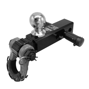 복구 족쇄 볼 히치 마운트 매트 블랙 트리플 견인 볼 2 인치 트레일러 히치 수신기 - Product Image 4