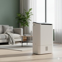 Déshumidificateur à lamelles réglables, déshumidificateur électrique professionnel pour usage domestique, capacité de 7-8L/jour, faible bruit, contrôle par écran tactile, DDN