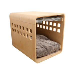 Villa pour animaux de compagnie pliable de <span class=keywords><strong>grande</strong></span> <span class=keywords><strong>taille</strong></span> écologique, chenil pour <span class=keywords><strong>chien</strong></span> et chat, niche pour lapin, tente <span class=keywords><strong>tipi</strong></span> avec lit de maternité, tout en bois - Product Image 1
