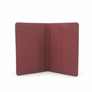 Tarjetero de Cuero PU de Primera Calidad para Regalo Empresarial, Fabricante OEM, Logotipo Personalizado, Color Borgoña - Product Image 3