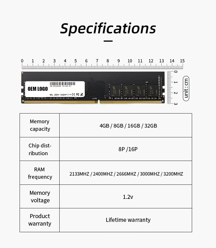FurryLife Pc Ddr4 16 gb 3200mhz 16 gb ram masaüstü bellek u-dimm dahili ram bellek ddr4 16 gb