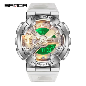 Montre Homme SANDA 9004, Dernière Marque, Nouvelle, Haut de Gamme, Nouveau Design, Prix Bas, Populaire, Meilleur Prix, Multifonctionnelle, Bracelet en Silicone - Product Image 4