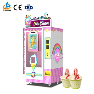 Professional New Beverage Shops Softy Ice Cream Vending Machine /Ice Cream Machine Automatic Machine For Small Businesses
