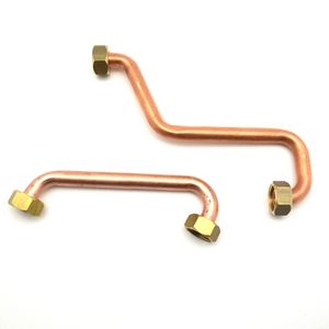 Tubos de cobre con tapas flotantes, 2 piezas, para estantes de baño - Product Image 1