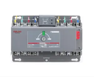DELIXI Automatic CDQ3H Moulded Case Dual Power Transfer Switch Equipment 3P 4P 400V CB Class 10 to 800A 50Hz Standard