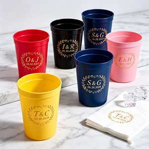 Gobelet jetable personnalisé avec logo transparent en PET PLA de 12 oz pour boissons, café, glace, avec couvercle - Product Image 1