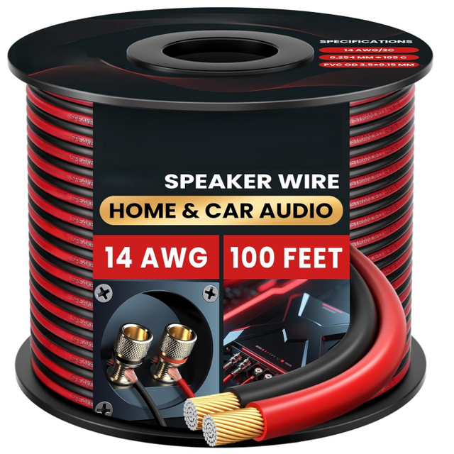 Factory Direct Speaker Cable 2/4 Core 100m Roll Custom Length for Global Audio Equipment Wholesale and Projects