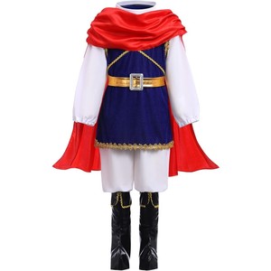 Set Costume da <span class=keywords><strong>Piccolo</strong></span> <span class=keywords><strong>Principe</strong></span> MINCO per Bambini, Outfit da <span class=keywords><strong>Principe</strong></span> Reale per Festa di Halloween con Mantello e Accessori - Product Image 3