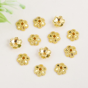 Componentes de joyería Lisheng: Tapas de cuentas de flor de oro de 18k con preservación del color, espaciadores para la fabricación de pulseras y cadenas DIY - Product Image 4