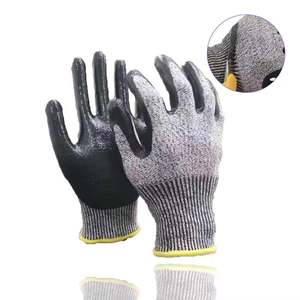 <span class=keywords><strong>Gants</strong></span> résistants aux coupures, niveau 5, <span class=keywords><strong>gants</strong></span> de sécurité, revêtement en nitrile, anti-coupures, HPPE + <span class=keywords><strong>coque</strong></span> en fil d'acier - Product Image 3