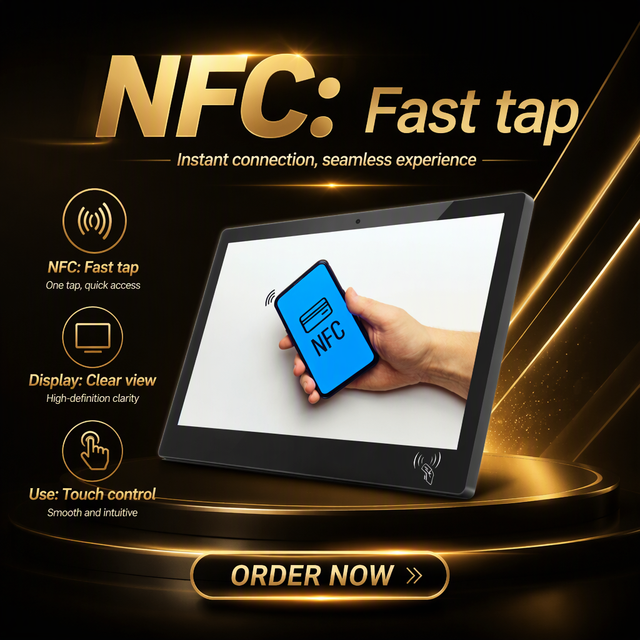 21.5inch BOE LCD Display IPS Touch Screen Android 9-11 Monitor All-in-One NFC WiFi/3G/4G ROM+RAM Options Built-In CMS