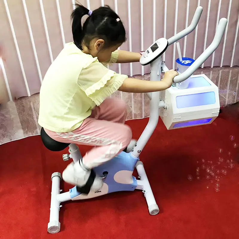 Yeni sıcak satış çocuk çocuk vücut fit egzersiz bisikleti kabarcık bisiklet bisiklet açık ayak üfleme kabarcık makinesi
