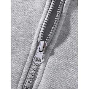 Sweat-shirt à capuche zippé pour homme, manches longues, épaules tombantes, décontracté, en tissu French Terry - Product Image 3