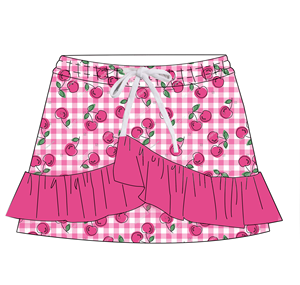 Gonna Estiva Casual per Bambine con Dettagli Arricciati, Comoda ed Elegante, Elasticizzata e Delicata sulla Pelle - Product Image 4