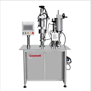 COSMATI Insecticidal spray Moisturizing spray production machine Semi Automatic 3 in 1 Aerosol Filling Machine