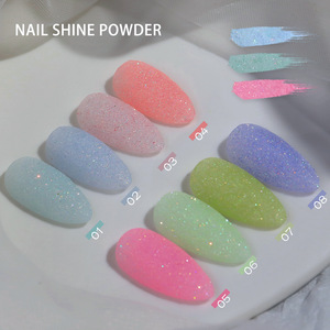 Recién llegado Pink Glitter <span class=keywords><strong>Fantasy</strong></span> Pixie Nail Powder Chameleon Pigment Holographic Dip Powder para uñas - Product Image 6