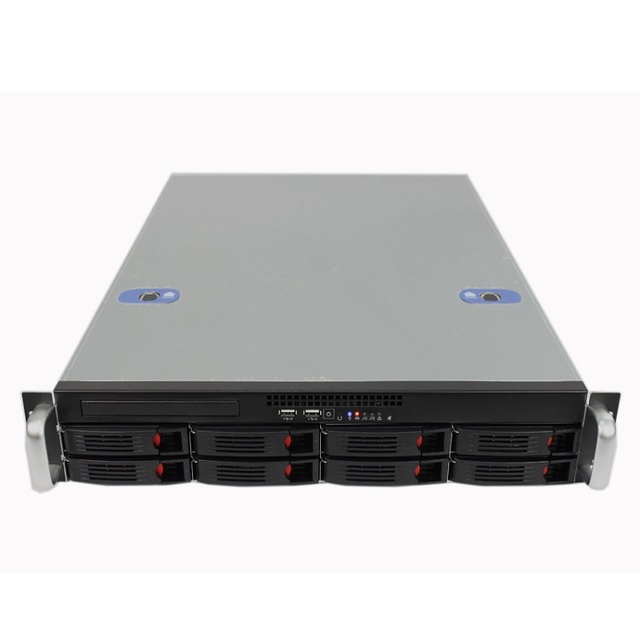 Factory OEM 19inch Industrial Hot Swap 8 Bays 2U Rackmount Storage Server Case