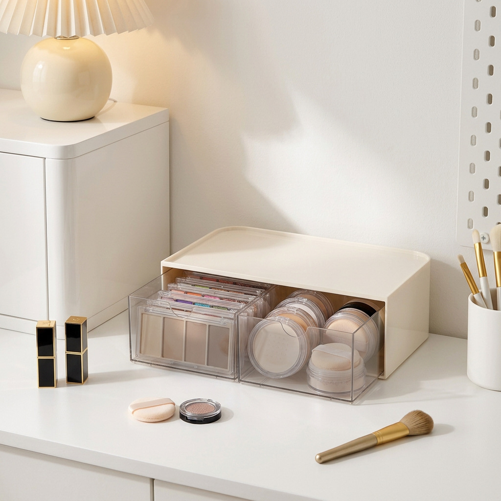Two drawers [Creamy White]