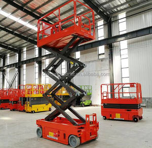 Ascenseur aérien CE facile à utiliser élévateur à ciseaux automoteur 320kg de charge 12m de hauteur pour stockage d'étagère de magasin de détail - Product Image 3