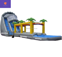 Smazing Commercial 30ft piscine gonflable toboggan extérieur grand videur gonflable pour grand enfant pour jouer à l'eau amusant