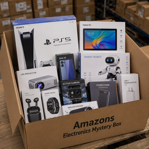 กล่องสุ่มโทรศัพท์มือถือ ของเหลวอิเล็กทรอนิกส์ขายส่งจาก Amazon รวมถึงพาวเวอร์<span class=keywords><strong>แบงค์</strong></span> หูฟังไร้สาย ที่ชาร์จ น้ำหนัก 10 กก. พร้อมส่งจำนวนมาก - Product Image 3