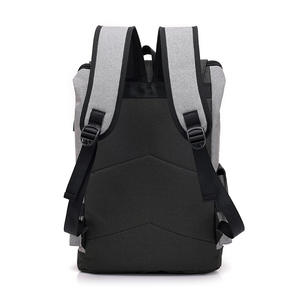 Sac à dos pour homme personnalisé multi-poches, tendance, antivol, pour ordinateur portable, avec chargeur USB - Product Image 3