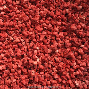Morceaux de fraises 5mm avec sucre Cubes coupés lyophilisés en gros Pack-Brassage glacé Ingrédients de thé <span class=keywords><strong>aux</strong></span> fruits/Snack/Décoration/<span class=keywords><strong>Boulangerie</strong></span> - Product Image 4