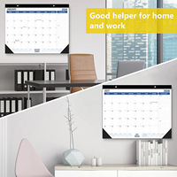 Calendrier mural de bureau personnalisé grand format 2026 en anglais, planificateur mensuel minimaliste avec compte à rebours, cadeau d'affaires