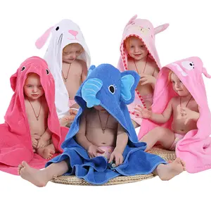 Cartoon asciugamano mare bambino con cappuccio asciugamani per bambini cotone asciugamano da bagno per bambini