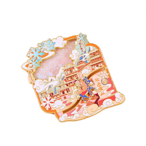 Imán <span class=keywords><strong>de</strong></span> Refrigerador Personalizado PinGlory con Personajes <span class=keywords><strong>de</strong></span> TV y Películas, Impresión UV, Transparente Perlado, Imitación Esmalte, Efecto Arenas Movedizas - Product Image 1