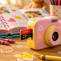 Carte mémoire OEM avec logo personnalisé, modèle SPI 2 Go 4 Go pour appareil photo numérique pour enfants, album photo pour enfants, U1 haute vitesse, longue durée de vie