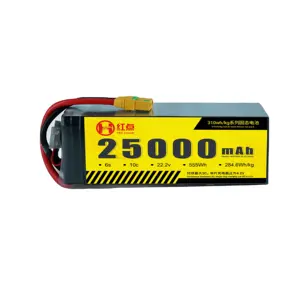 22.2V 25000mAh 310wh/kg 25Ah6SソリッドステートバッテリーリチウムイオンメーカーHDUAVPOWERドローンUAV固定風eVtolマルチローター