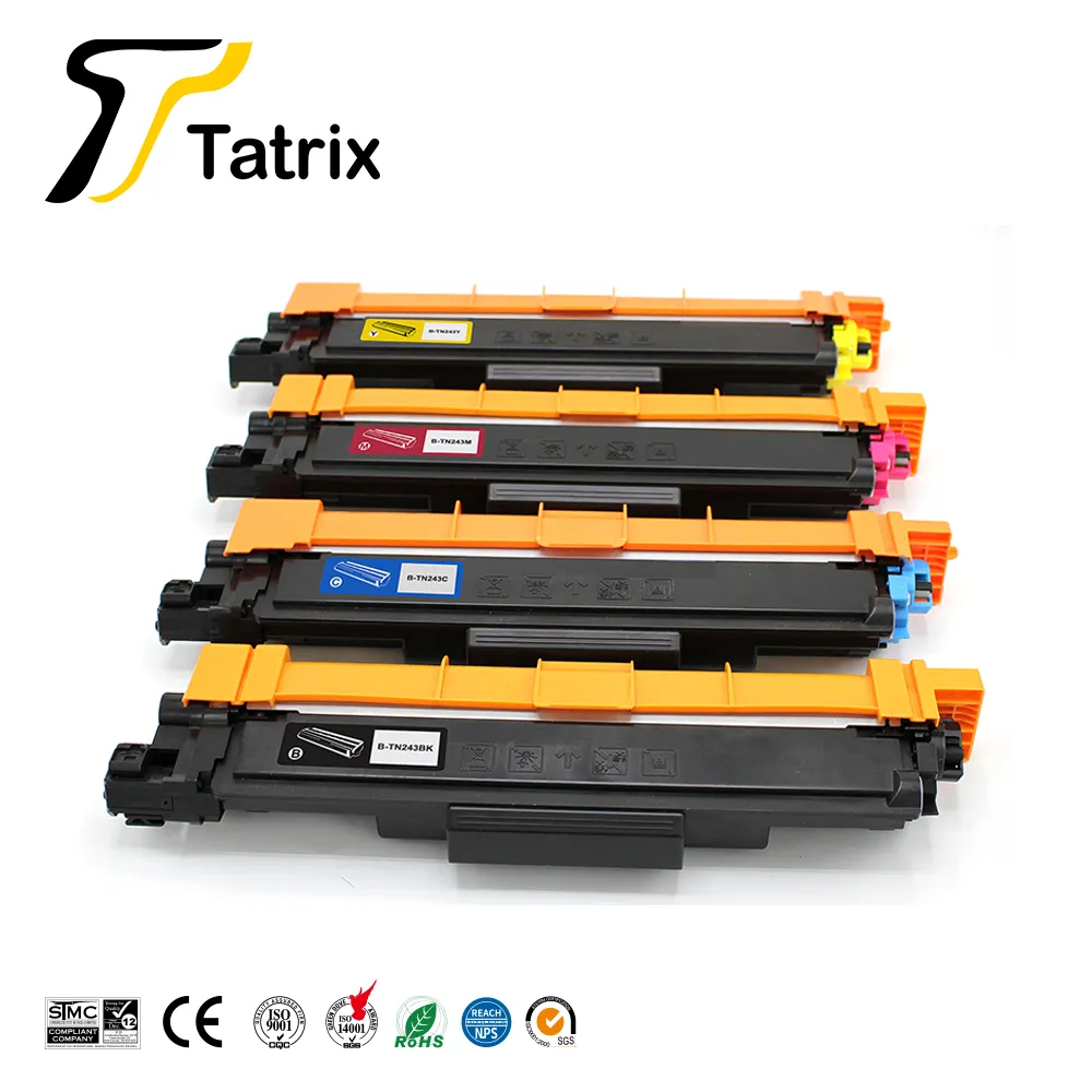 Tatrix Премиум Совместимость TN243BK TN243C TN243M TN243Y TN243 лазерный цветной тонер-картридж для принтера Brother HL-L3270CDW
