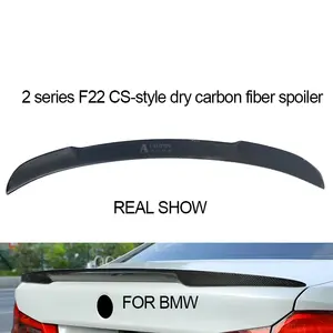 2 serie F22 CS-style dry spoiler in fibra di carbonio CS style spoiler per BMW Dry spoiler per auto in fibra di carbonio