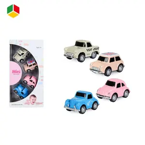 BSCI फैक्टरी 1: 64 कार्टून बच्चों के मिनी कार मॉडल लड़का लड़की खिलौना वापस खींच कार बच्चे खिलौना मिश्र धातु खिलौना कार