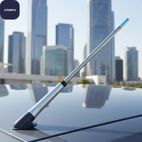 Antenne universelle en acier inoxydable avec LED bleue, vente directe d'usine Carfu, compatible ALPINA, modèle AC-1150, câble de 66 cm