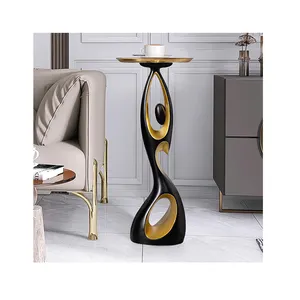 Wholesale Creative Light luxury landing decoration living room bedroom art women figure tray statue furnishings